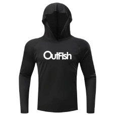 Hoodie Quick Dry Black by Outfish Hoodie Quick Dry Black by Outfish