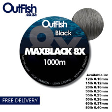 MAXBLACK 8X BRAID 1000M 12lb 0.10mm FREE DELIVERY MAXBLACK 8X BRAID 1000M 12lb 0.10mm FREE DELIVERY