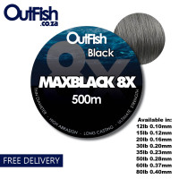 MAXBLACK 8X BRAID 500M 80lb 0.40mm FREE DELIVERY MAXBLACK 8X BRAID 500M 80lb 0.40mm FREE DELIVERY