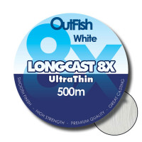 LONGCAST 8X BRAID 500M Classic White 20lb 0.14mm