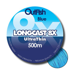LONGCAST 8X BRAID 500M Sky Blue 20lb 0.14mm