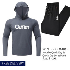 COMBO Outfish Hoodie & Long Pants both quick dry COMBO Outfish Hoodie & Long Pants both quick dry