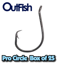 Pro Circle Hooks Size 1/0 BOX OF 25