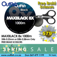 Spring Sale MAXBLACK 8X 1000M FREE BRAID SCISSORS Spring Sale MAXBLACK 8X 1000M FREE BRAID SCISSORS