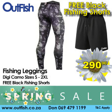 Spring Sale Fishing Leggings Digi Camo with Free Shorts