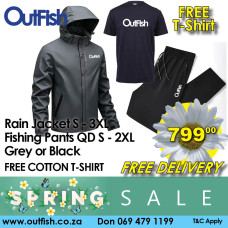 Spring Sale Rain Jacket Quick Dry Pants Combo Free T-Shirt & Delivery