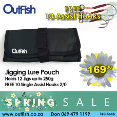 Spring Sale Jigging Lure Pouch with Free 5 Assist Hooks