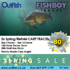 Spring Sale FISHBOY CARP Spring/Rietvlei Version Traces Set of 5 Spring Sale FISHBOY CARP Spring/Rietvlei Version Traces Set of 5