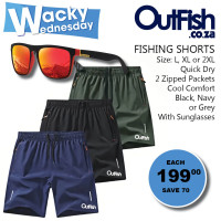 Wacky Wednesday Fishing Shorts & Sunglasses