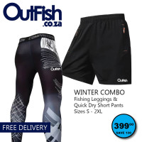 Wacky Wednesday Leggings Black Stripe & Fishing Shorts