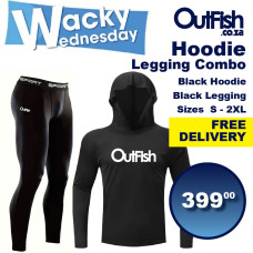 Wacky Hoodie Black + Black Legging Combo FREE DELIVERY