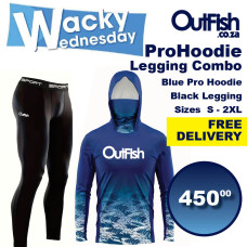 Wacky PRO Hoodie Blue + Black Legging Combo FREE DELIVERY