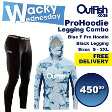 Wacky PRO Hoodie Blue F + Black Legging Combo FREE DELIVERY