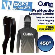 Wacky PRO Hoodie Grey + Black Legging Combo FREE DELIVERY